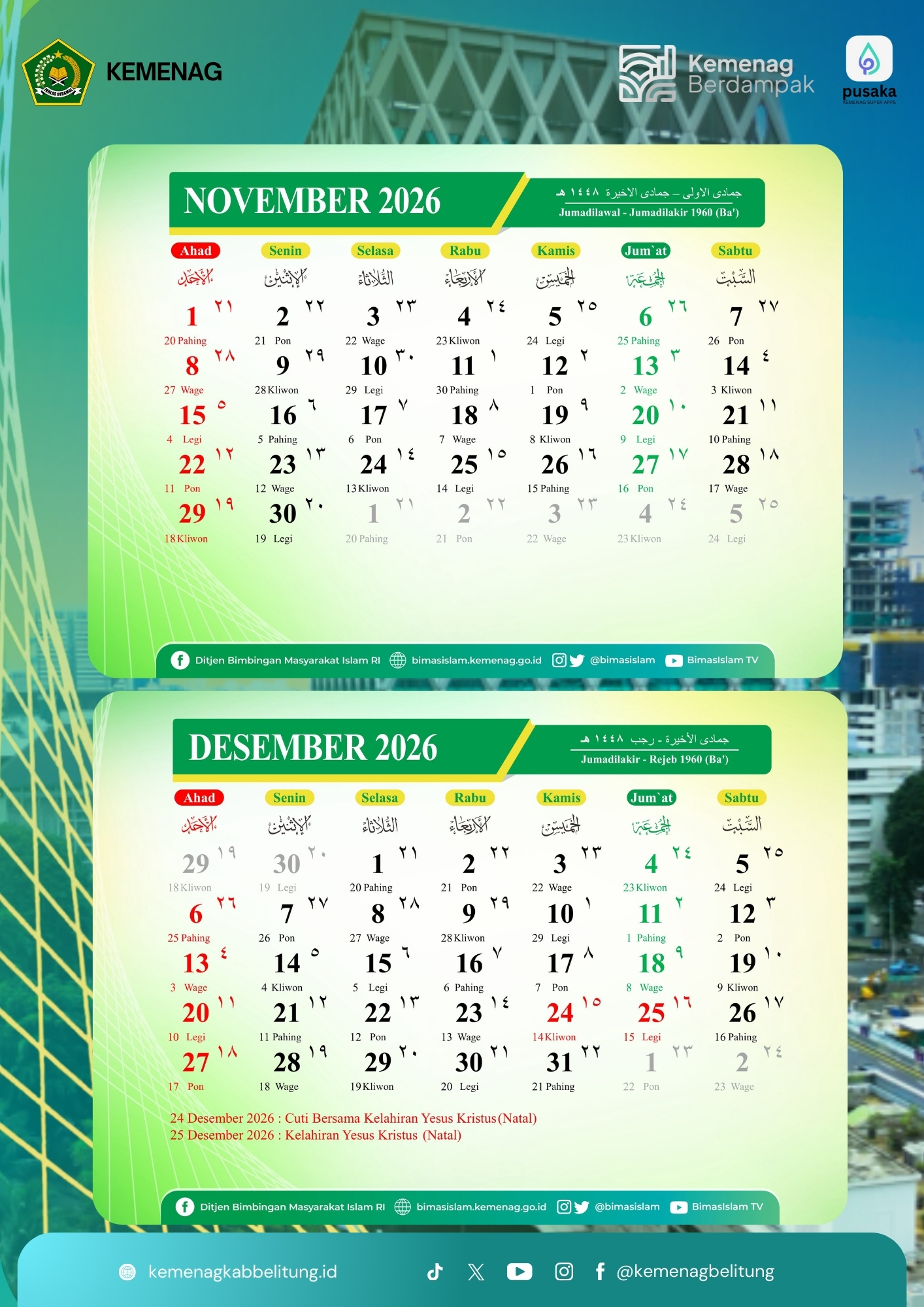 Kalender Hijriah Indonesia 2026