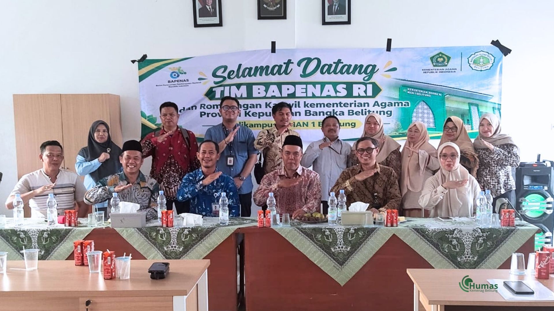 Tim Bappenas Tinjau MAN 1, Kemenag Belitung Turut Dampingi