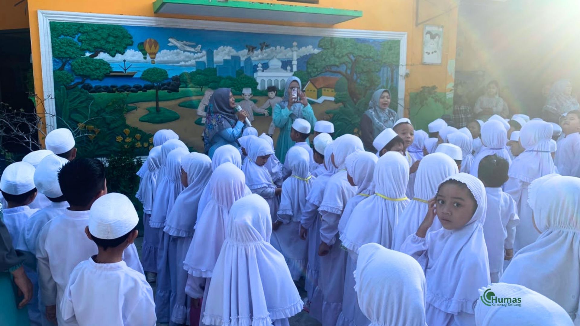 Kemenag Belitung Monitoring Matamuda RA Perwanida, Menumbuhkan Semangat Tunas Bangsa Berkarakter
